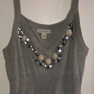 Boston Proper Rhinestone Top/ Sleeveless